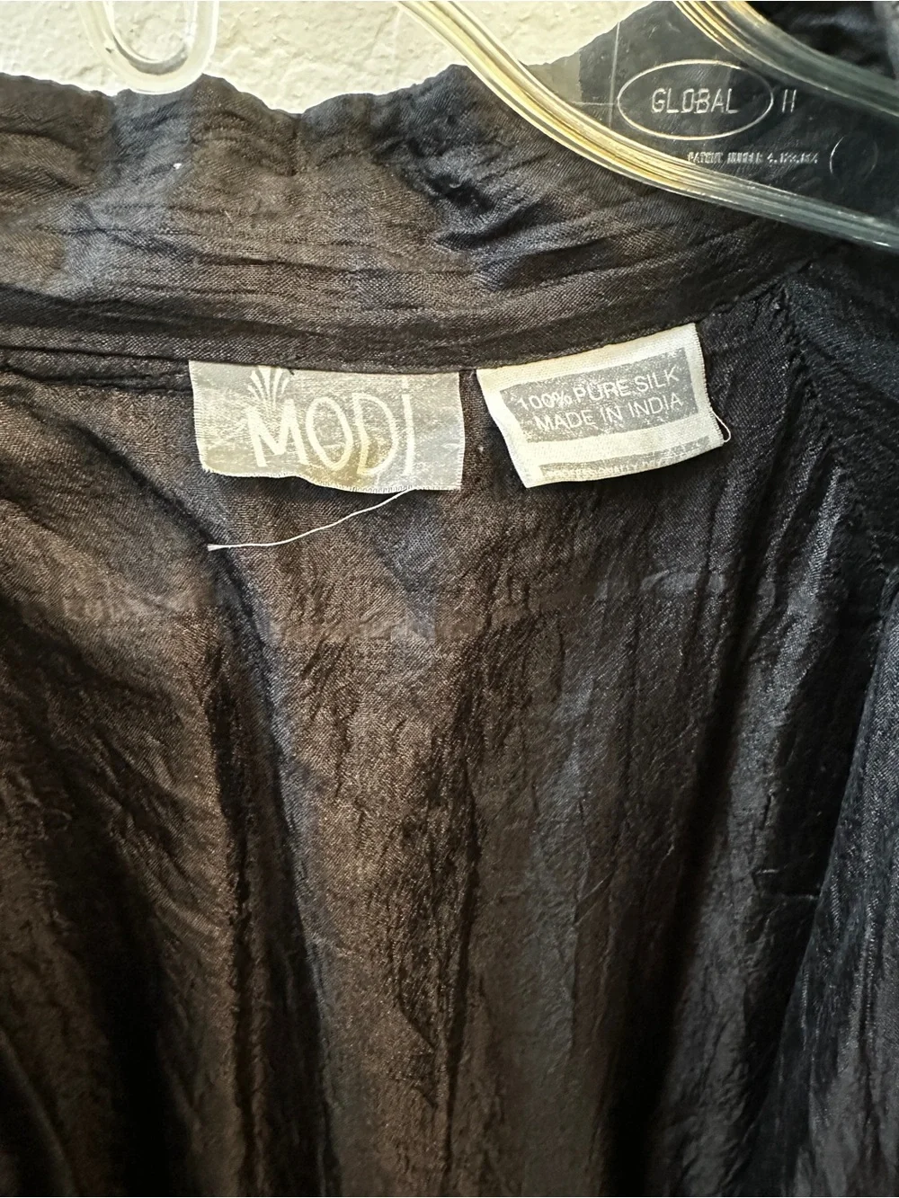 Vintage MODI Silk Sequin Jacket- Brown Derby Coconut Grove- Hollywood Art Wear